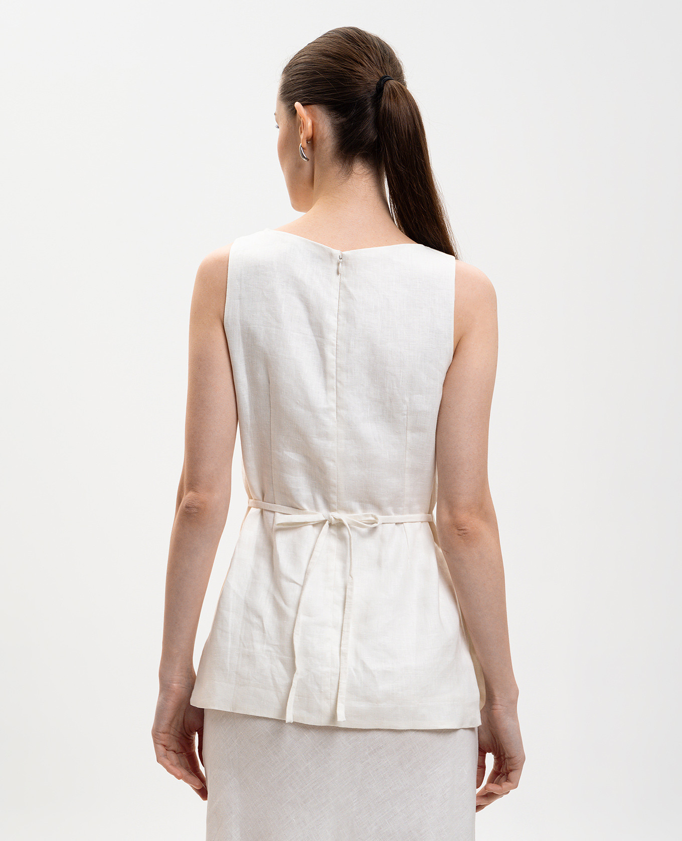 

Joan white linen top Faithfull