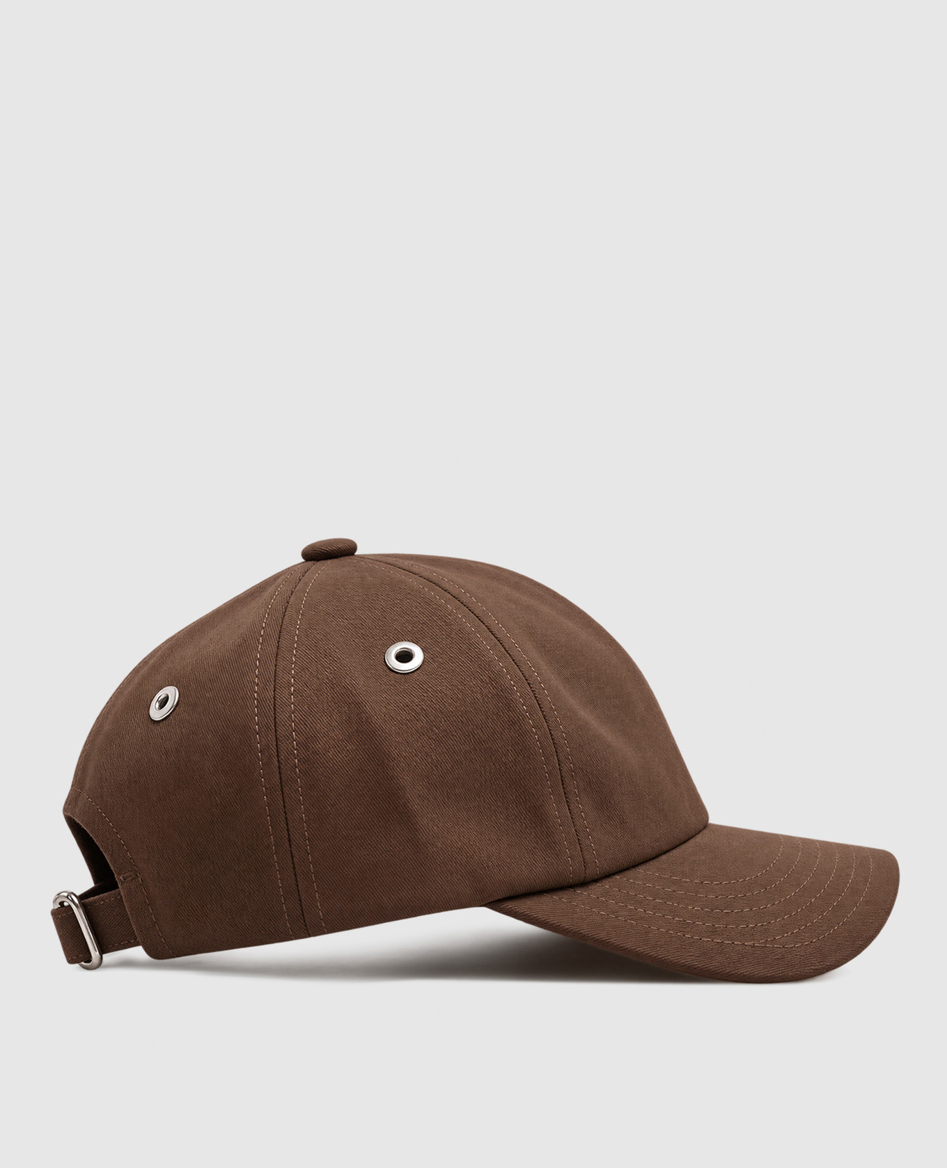 Brown cap with embroidered emblem Ami Paris 3
