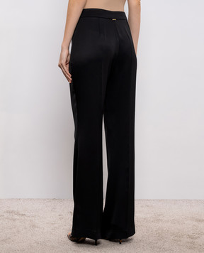 Twinset Black flared pants with logo 261TP2421