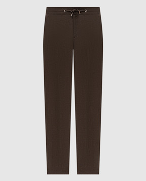 Bilancioni Brown linen pants BE26P2DR1