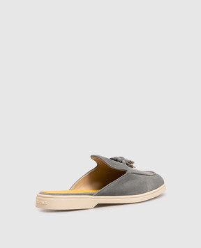 Doucal's Gray suede mules DD8894JOANUF229