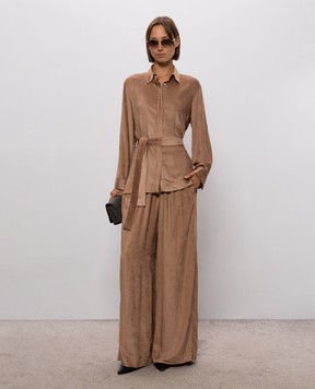Peserico Brown corduroy pants A0405202246