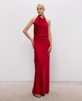 Simkhai Reannon red maxi dress with open back 5261235Q