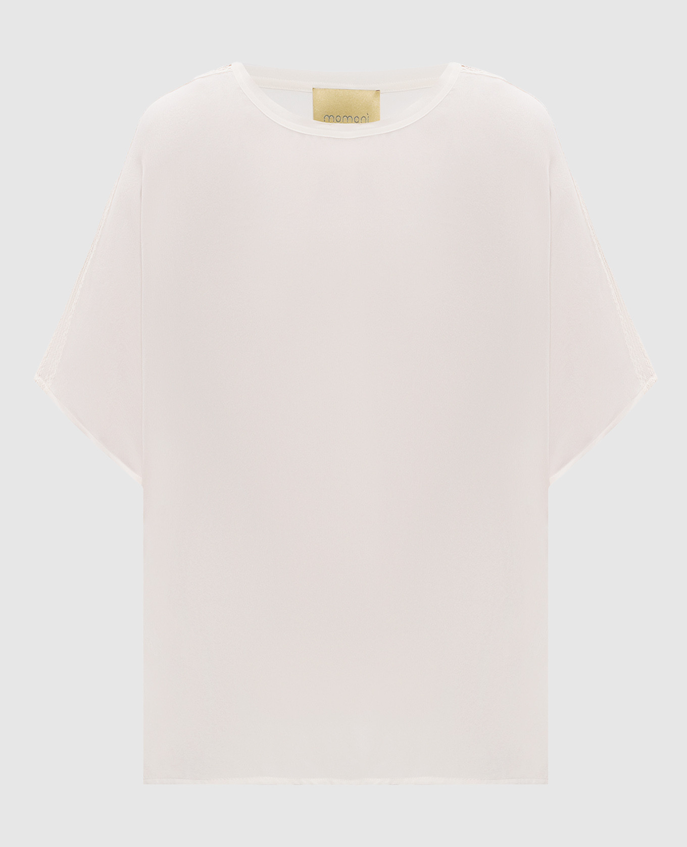 Gila white silk blouse