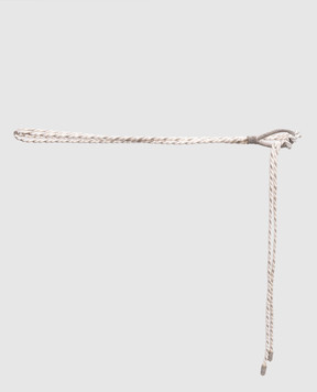 Peserico White belt with monil chain S32604C0CC811