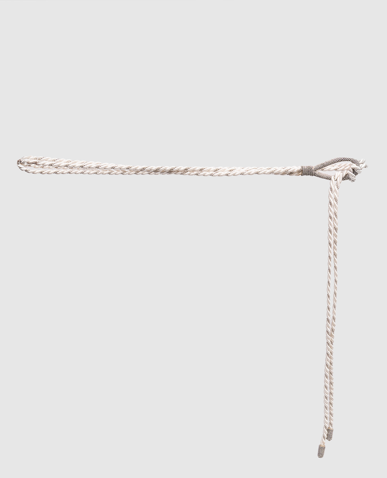 White belt with monil chain