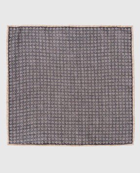Brunello Cucinelli Double-sided silk pachet scarf MX8690091