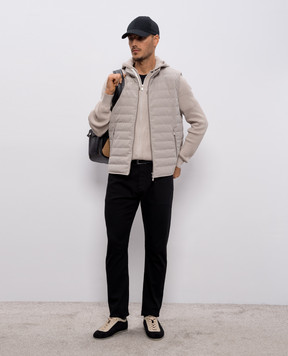 Brunello Cucinelli Beige sports jacket with emblem M29200416G