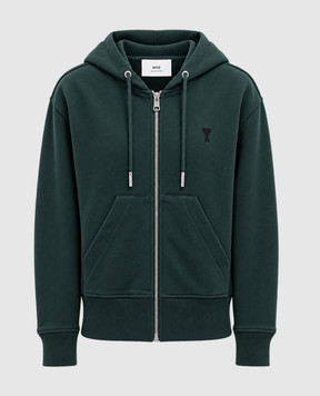 Ami Paris Green sports jacket with embroidered emblem FSW801730