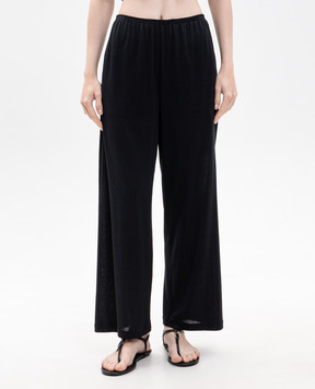 Toteme Black silk pants 253WRB0333FB0447