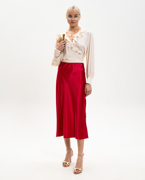 Twinset Ivory blouse with ruffles 261TP2073