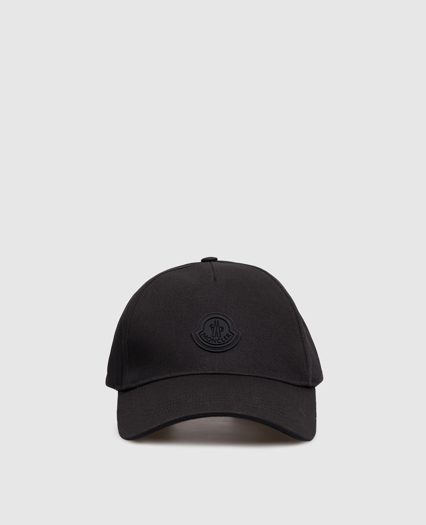 Black cap with logo patch
