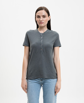Solotre Gray linen t-shirt M1AB0132
