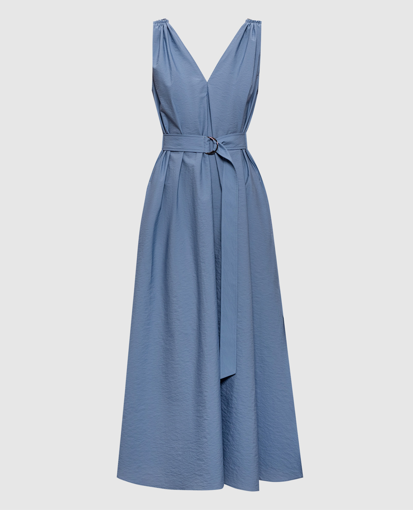

Blue midi dress with monil chain Brunello Cucinelli