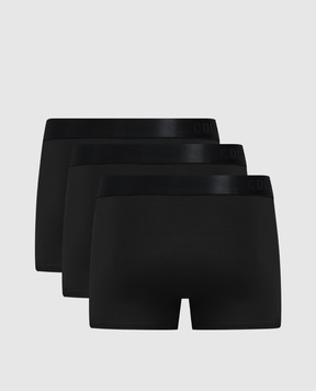 CDLP Set of black boxer trunks with logo pattern MUW001011623