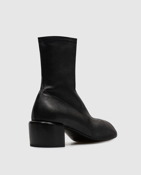 Officine Creative Black leather ankle boots Flore FLORE014W