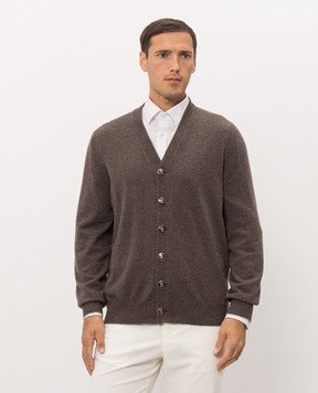 Brunello Cucinelli Brown cashmere cardigan M22203806