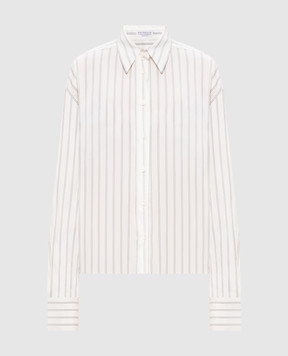 Brunello Cucinelli Striped silk blouse MP770M2A06