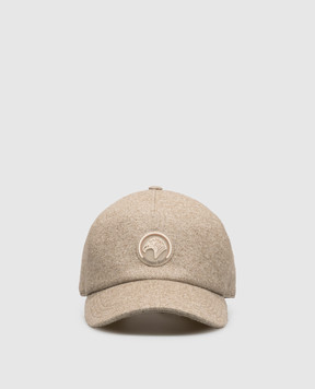 Stefano Ricci Beige silk and cashmere cap MCV63NB08EMA0027