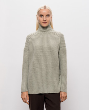 Allude Green cashmere and silk sweater 26577092