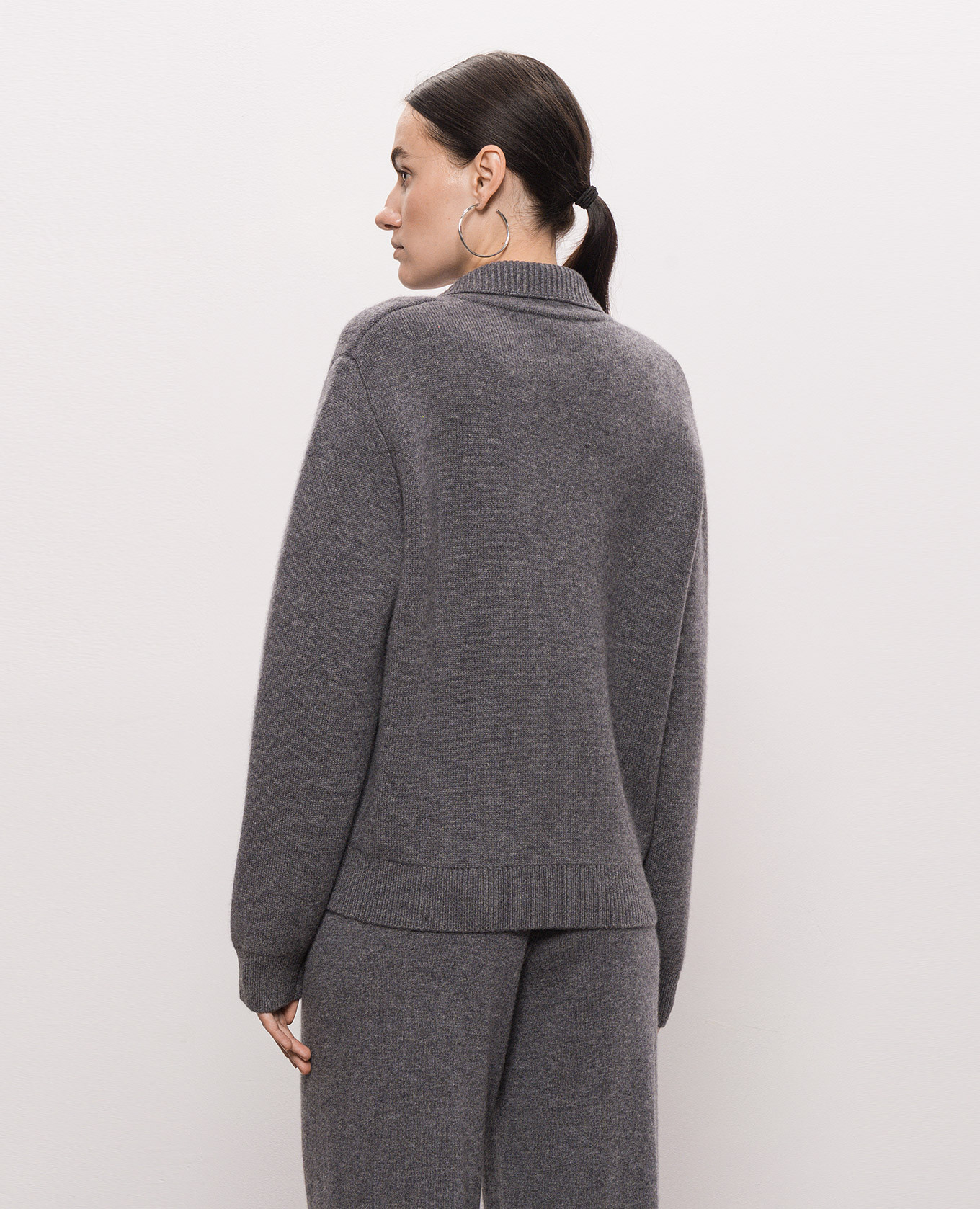 Aleya gray cashmere cardigan LISA YANG 4