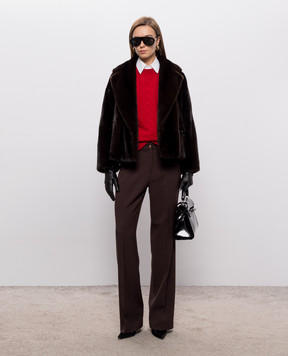 Elpidio Loffredo Brown mink fur coat VIS001AN19