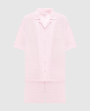 Dore & Rose Pink striped pajamas SHORTSLEEVESTRIPEDPJSE