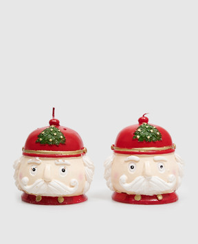 EDG Set of Christmas candles in the shape of a Nutcracker soldier 6100221A140n