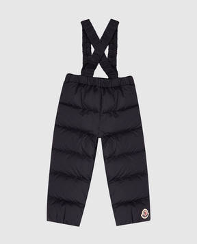 Moncler ENFANT Children's blue down pants with a patch L29512A00001597YW