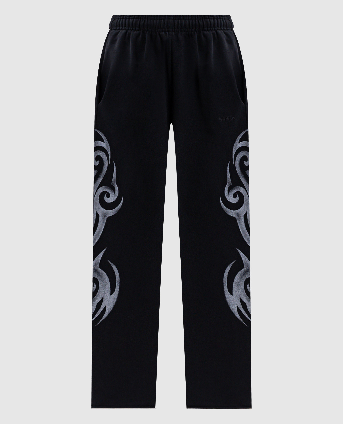 Black printed sweatpants