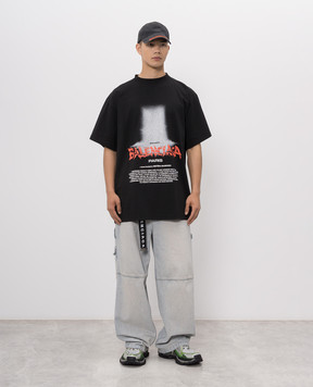 Balenciaga The Door black t-shirt 850345TUVO4