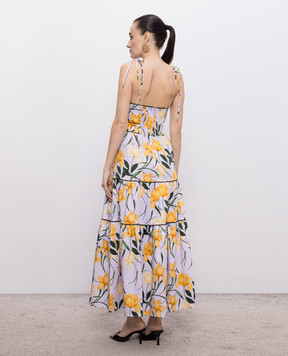 Christy Lynn Saphina purple floral print sundress CLD114BF80
