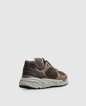 Premiata Brown combination sneakers Mase MASE25