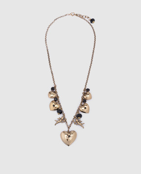 CelesteG Gold chain with heart-shaped pendants 2323