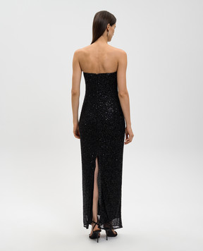 Simkhai Black Xyla dress with beads and sequins 5251138BS