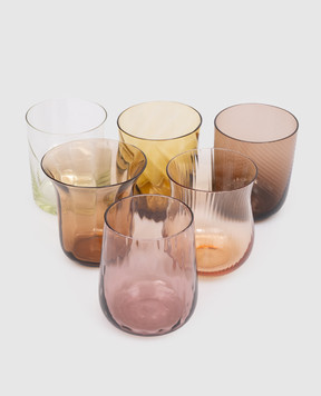 Bitossi Home Set of 6 textured glasses MCV02012