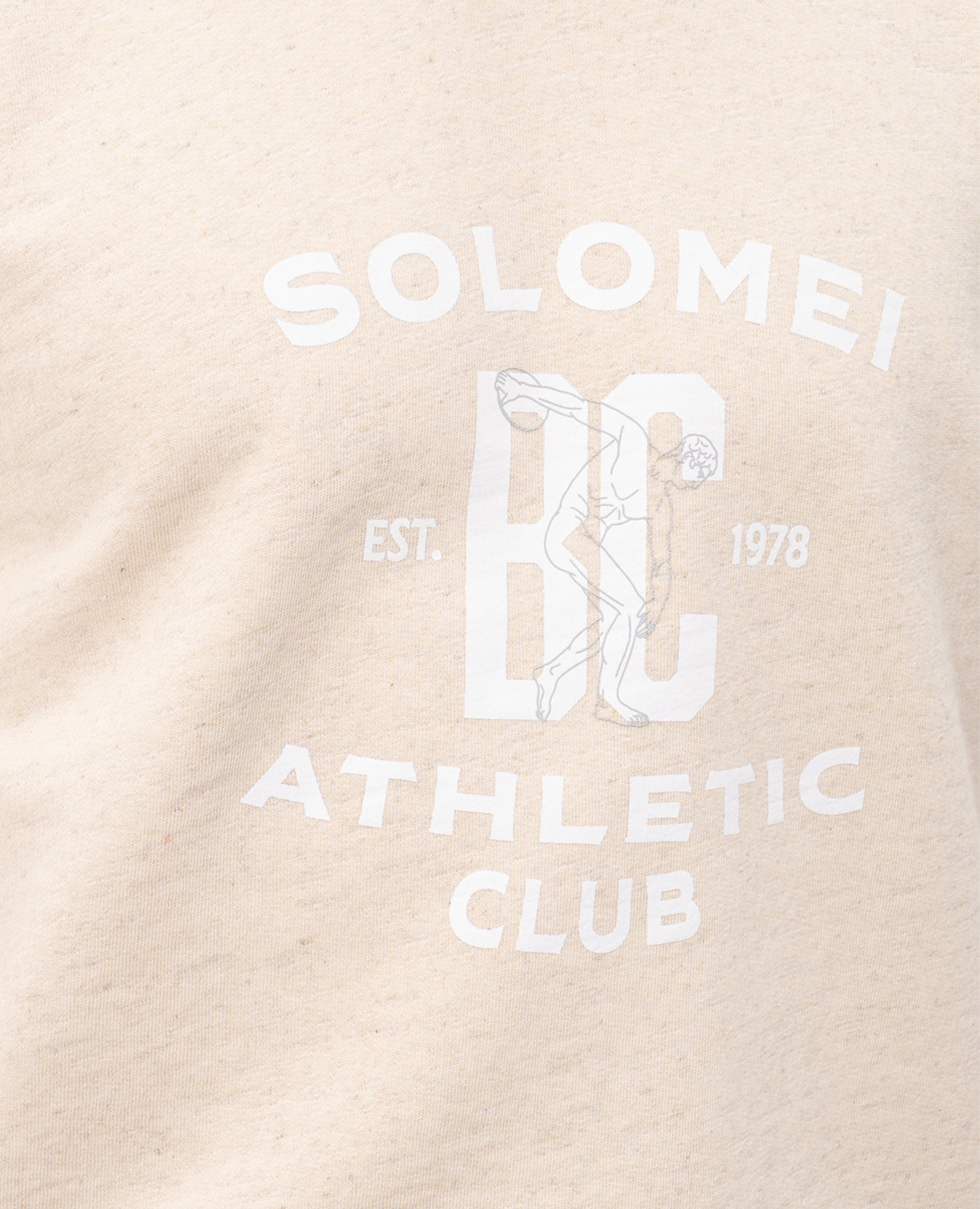 Beige melange sweatshirt with print Brunello Cucinelli 5