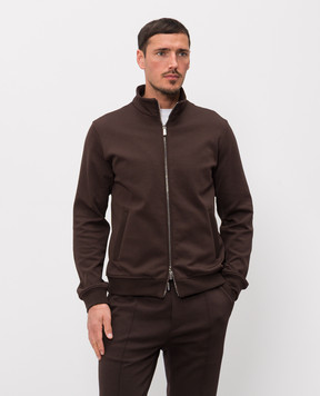 MooRER Brown sports jacket CRISPIN CRISPINFELPAIT