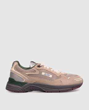 AUTRY Beige Hyperway combination sneakers HYLMCI07