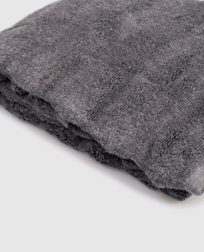 Hamam Grey terry hand towel ASH RIBBED ASHRIBBEDHANDTOWEL