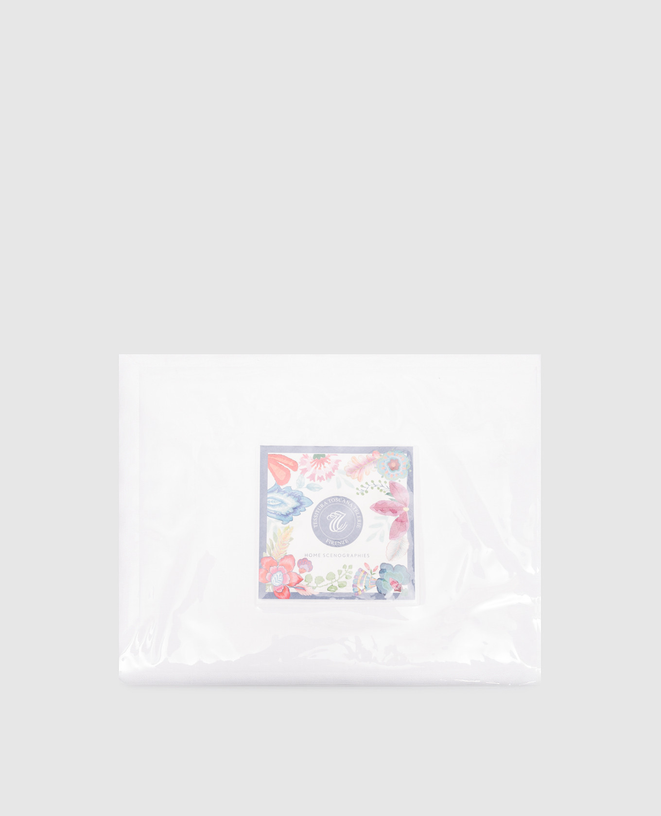 White linen tablecloth and napkin set TIZIANO