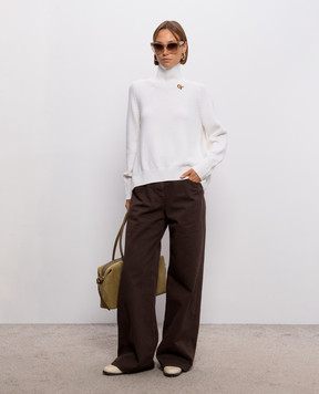 Fabiana Filippi Ivory wool sweater MAD216F065D462