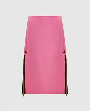 Fendi Pink midi skirt FQ7723AW9B