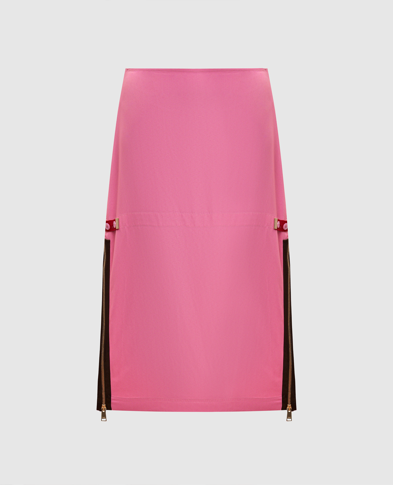 Roze midi-rok