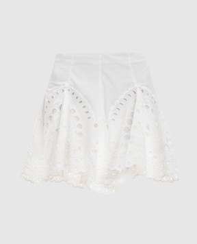 Charo Ruiz White Sail mini skirt with embroidery 263400