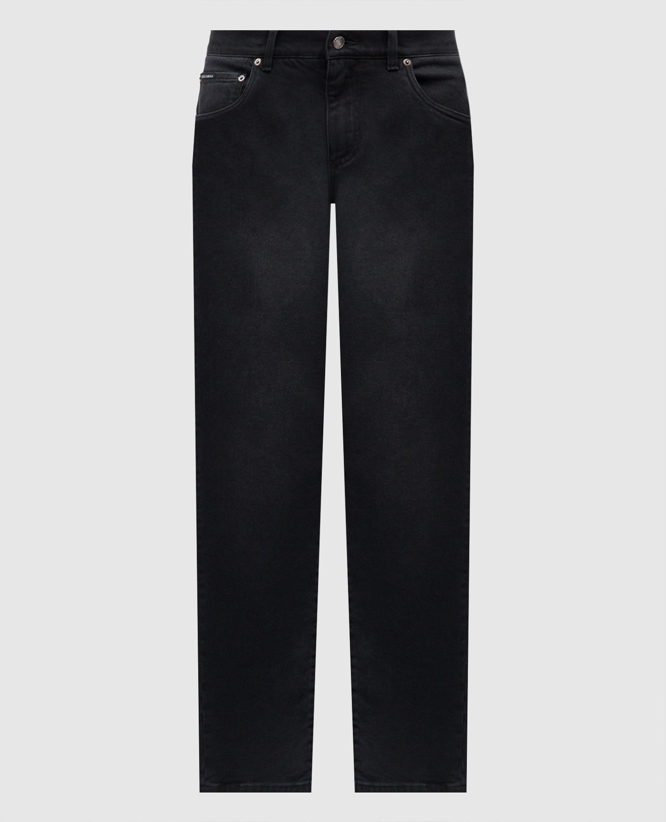 Black jeans with a worn effect