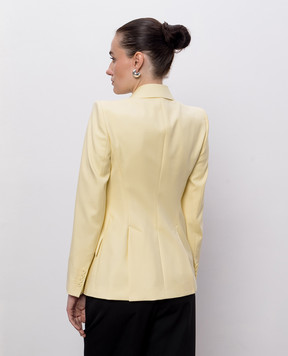 Alexander McQueen Yellow wool jacket 857750QJAGA