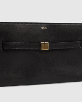Toteme Black leather crossbody bag 261WAM0052LE0025