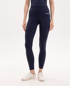 Sporty & Rich Blue leggings with logo print PA00275326BL106
