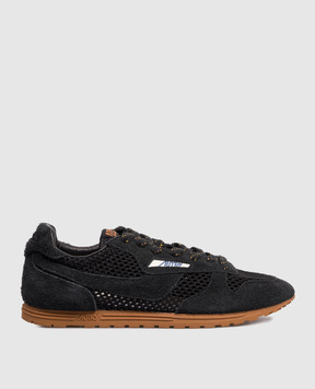 AUTRY Black Windspin logo combo sneakers A1UNWSLWKS01